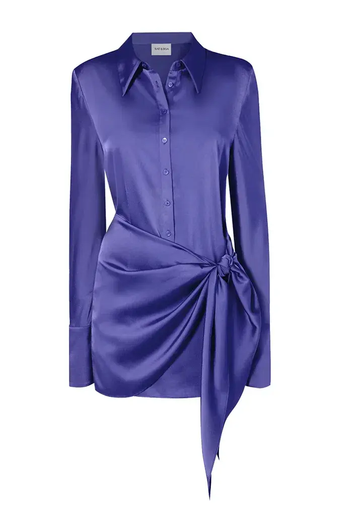 Rat and Boa Alanis Dress Purple Size S - Image 4
