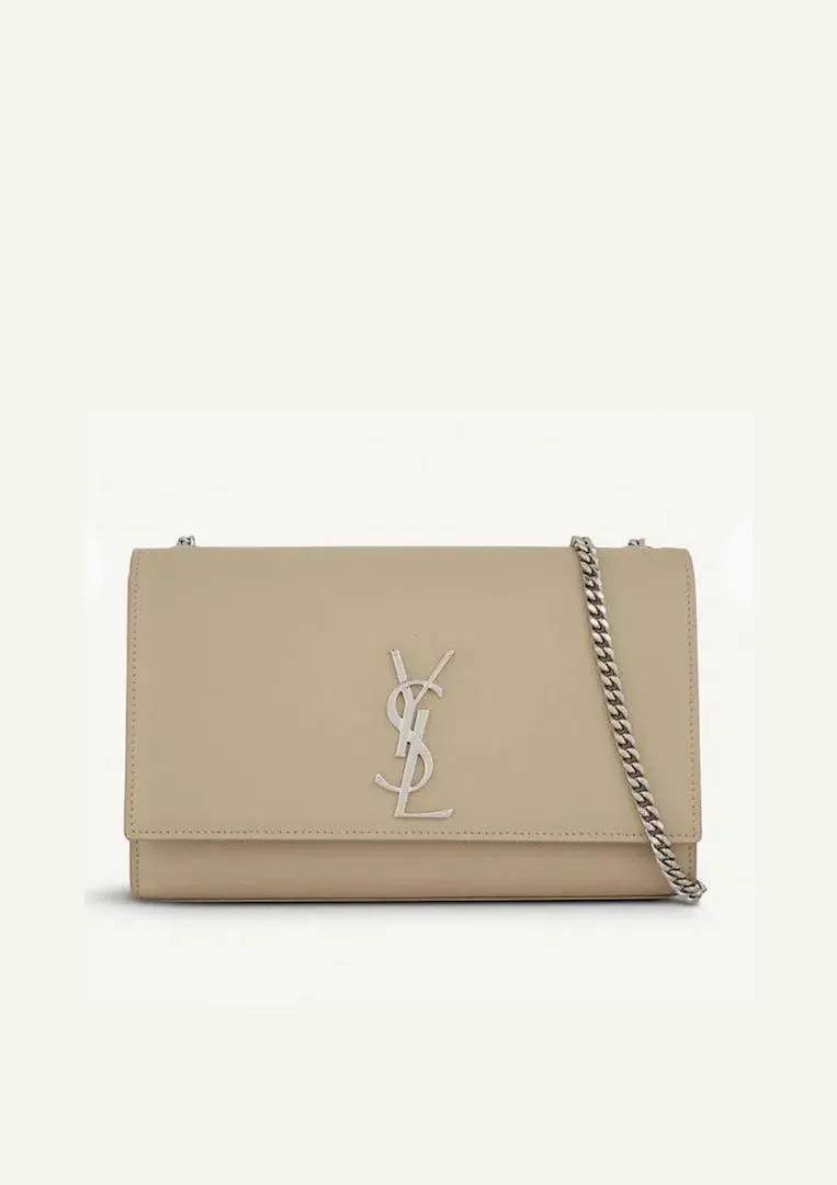 Saint Laurent Kate Monogram Leather Shoulder Bag Nude - Image 1