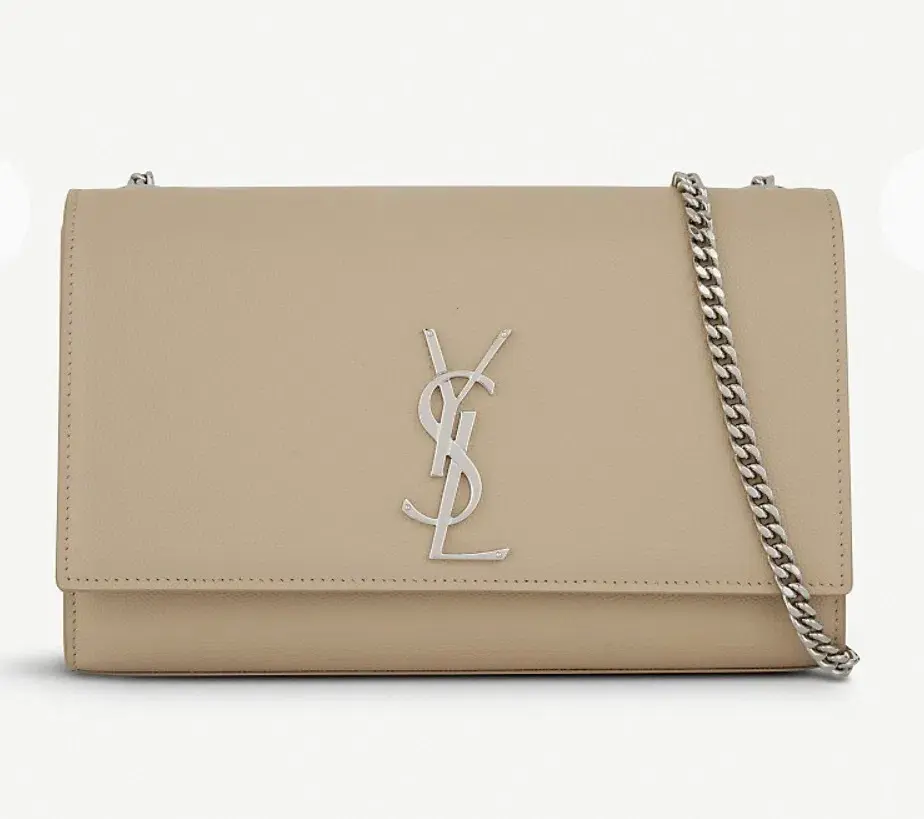Saint Laurent Kate Monogram Leather Shoulder Bag Nude - Image 2