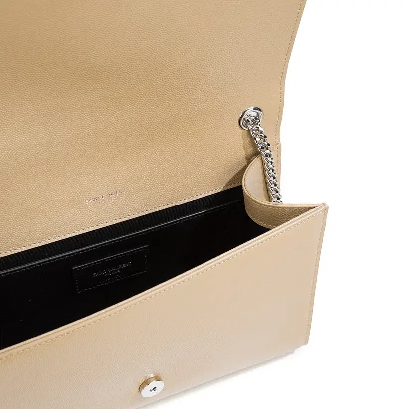 Saint Laurent Kate Monogram Leather Shoulder Bag Nude - Image 4