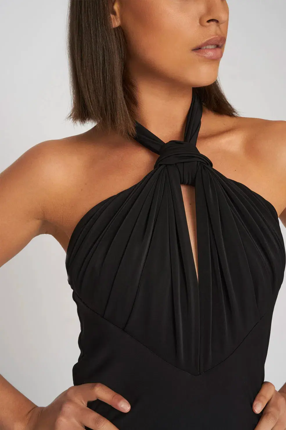 By Johnny Slip Knot Dress Black Size 8  - Image 2