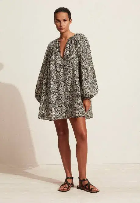 Matteau Voluminous Mini Dress Print Size 3 - Image 1