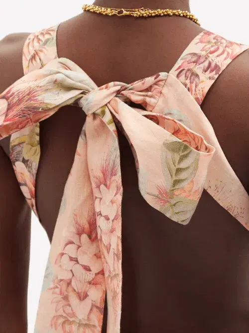 Zimmermann Candescent Plunge Neck Mini Print Size 0 - Image 4