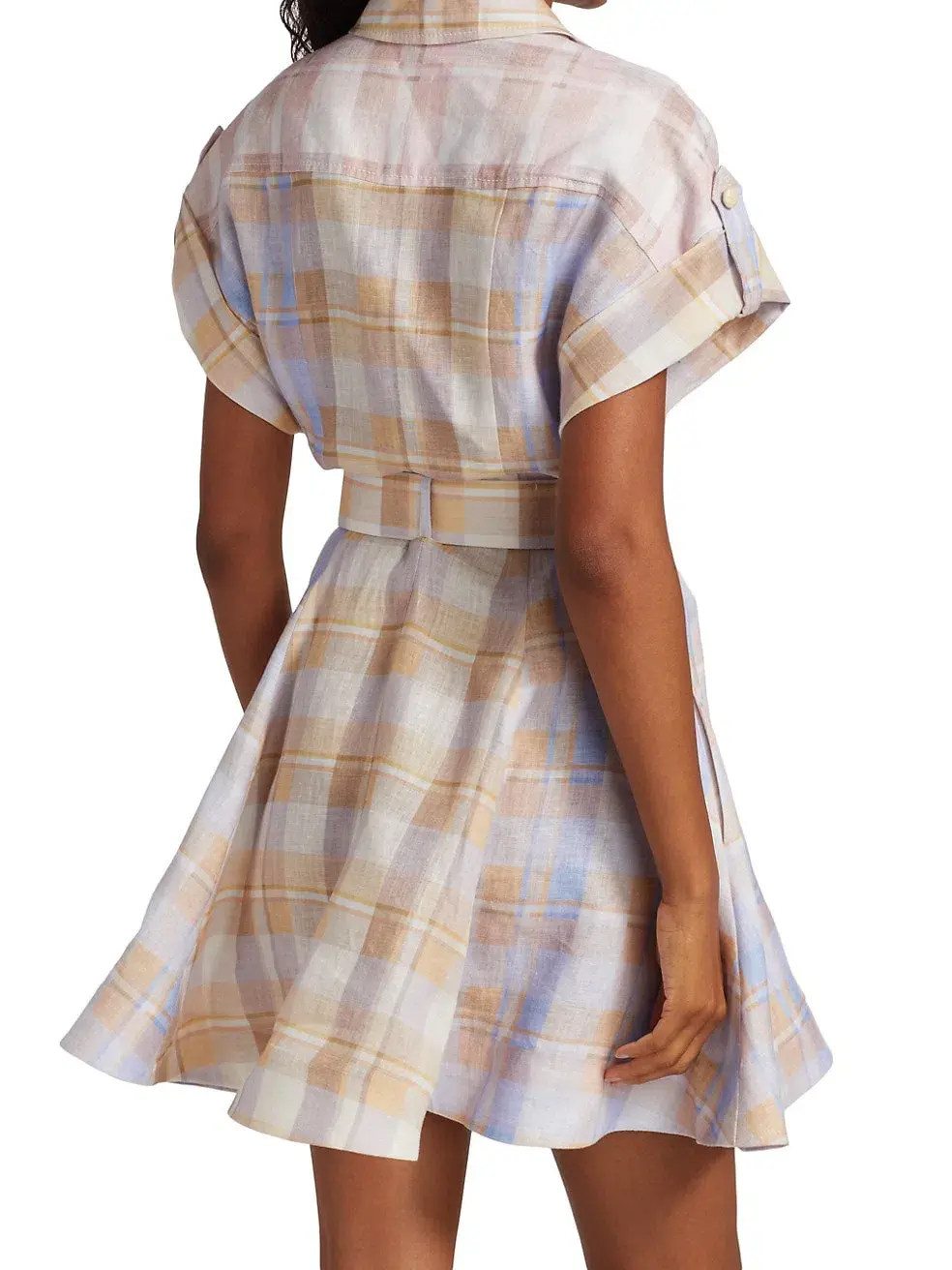 Zimmermann Dancer Spliced Mini Dress Print Size 1 / Au 10 for rent on The Volte - main image