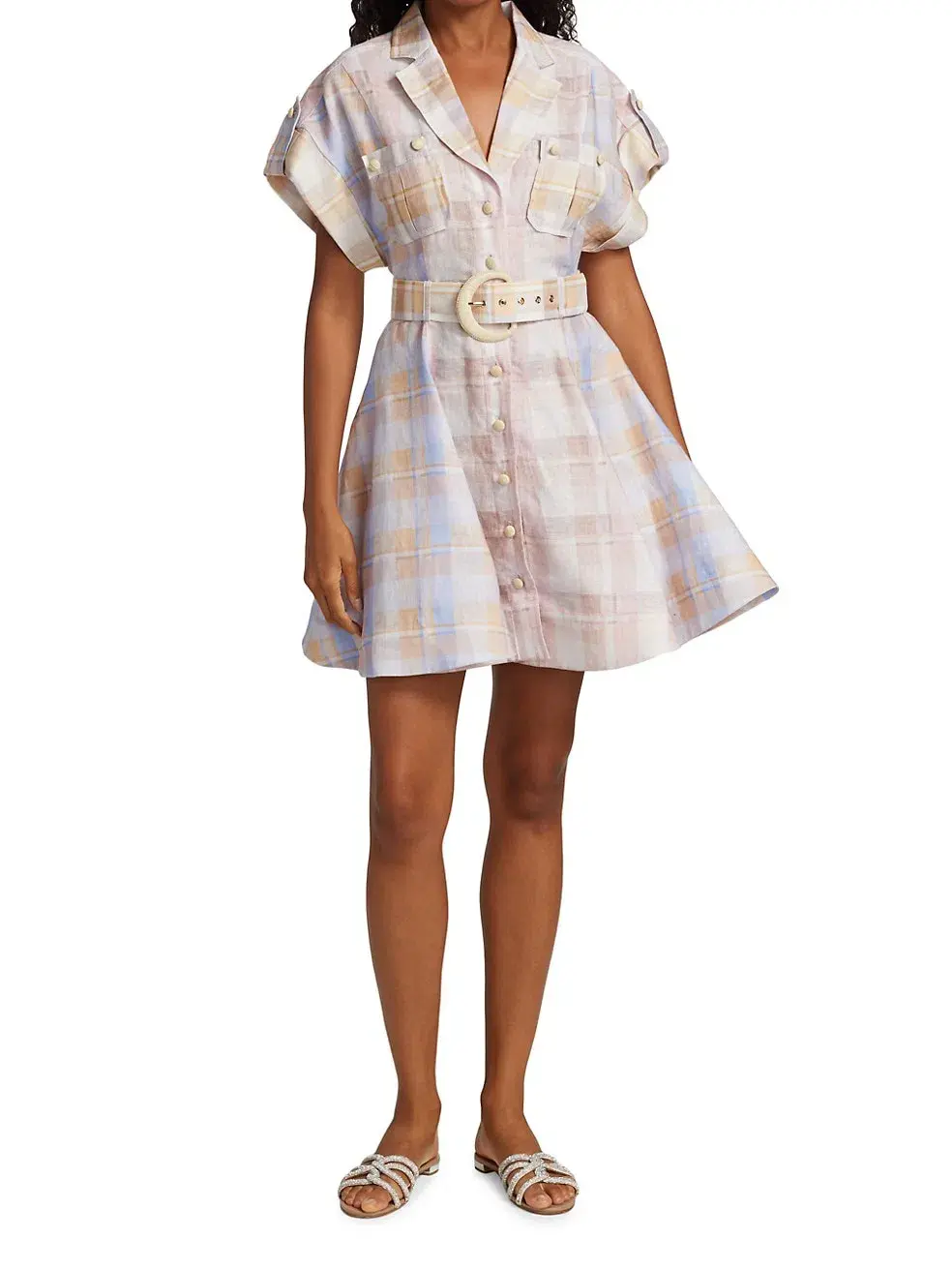 Zimmermann Dancer Spliced Mini Dress Print Size 1 / Au 10 - Image 1