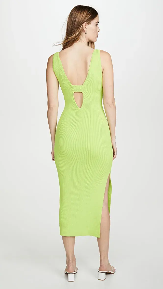 Manning Cartell Insta Beat Knitted Dress Green Size M  - Image 2