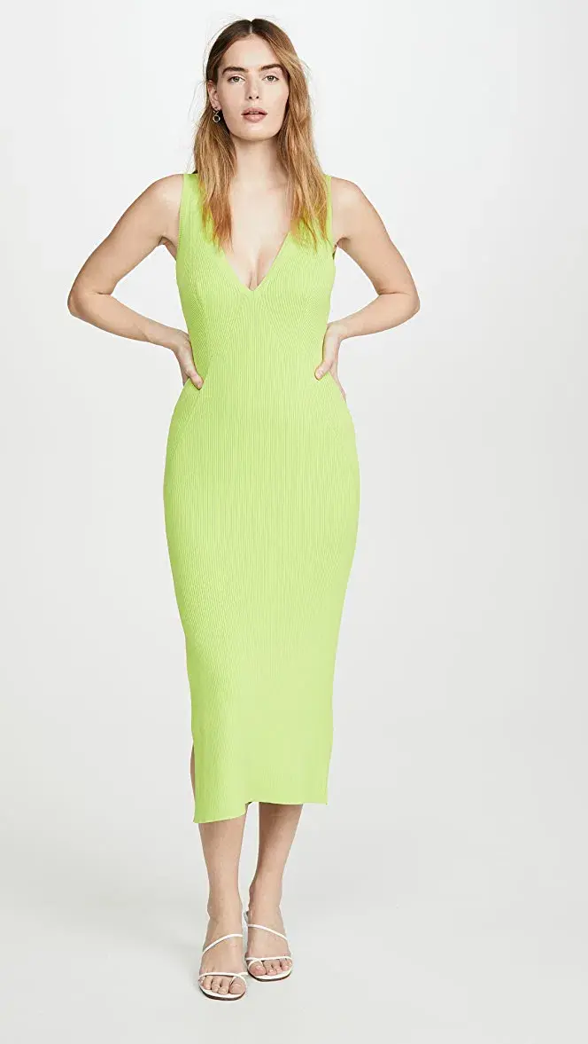 Manning Cartell Insta Beat Knitted Dress Green Size M  - Image 1