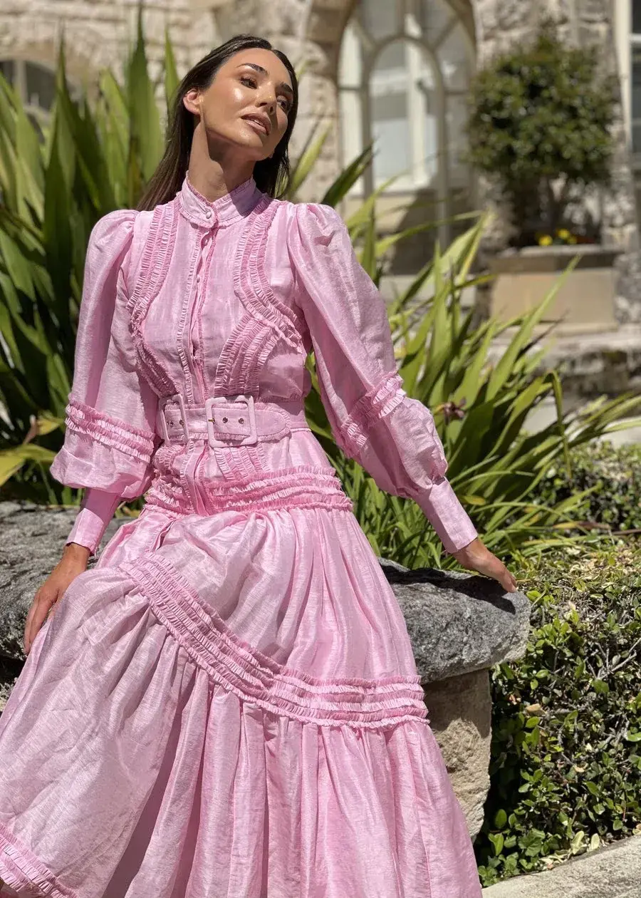Mackenzie Mode Starlet Maxi Dress Pink Size 6 - Image 1