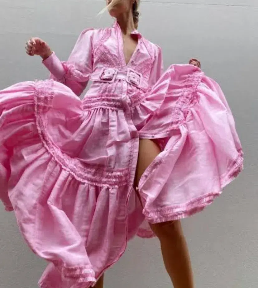 Mackenzie Mode Starlet Maxi Dress Pink Size 6 - Image 2