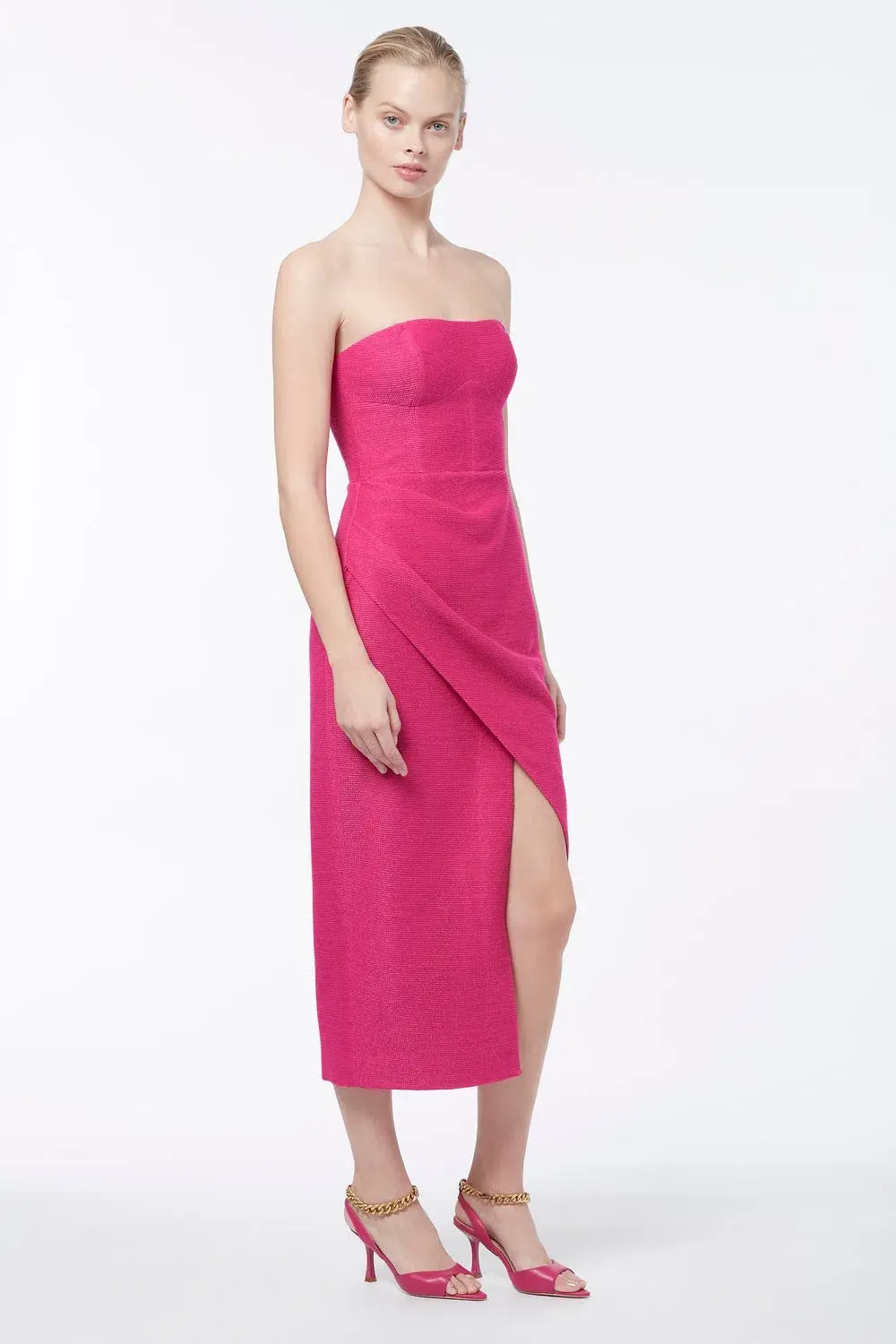 Manning Cartell Electric Avenue Midi Dress Pink Size 8 - Image 4