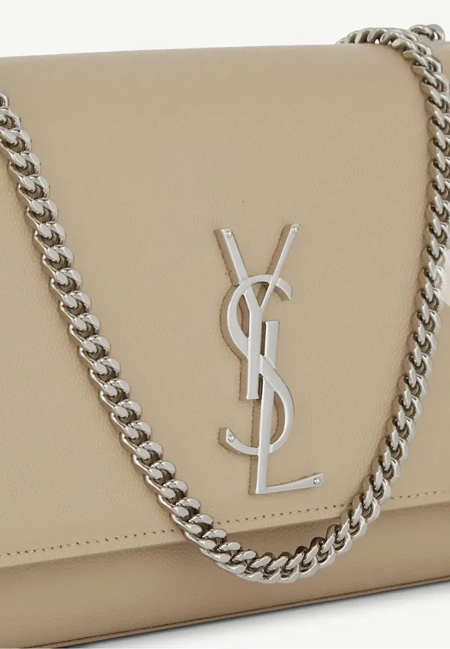 Saint Laurent Kate Monogram Shoulder Bag Nude for rent on The Volte - main image