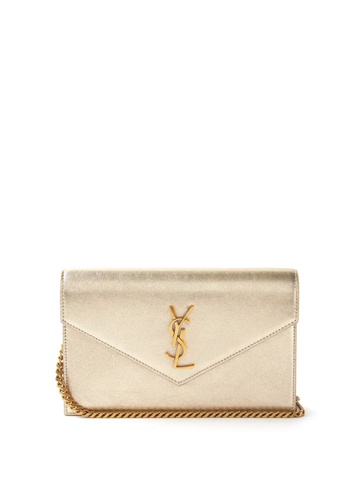 YSL Envelope Cross Body Bag Gold - Image 1