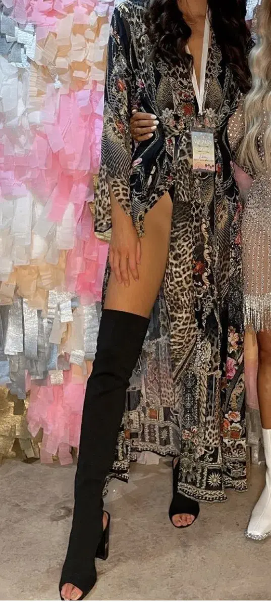 Camilla Kaftan Dress Animal Print Size 8  - Image 2