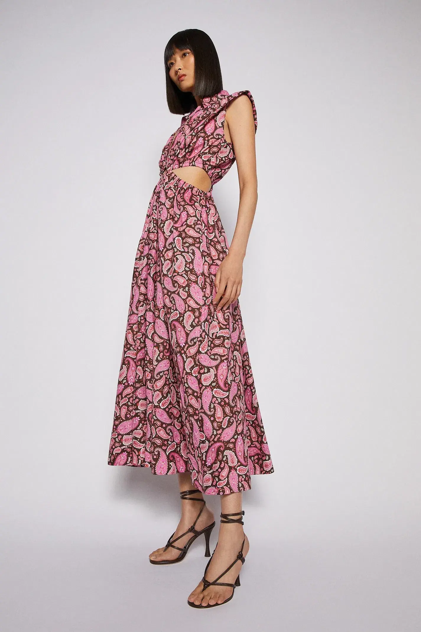 Scanlan Theodore Cotton Paisley Ring Dress Print Size 8  - Image 1