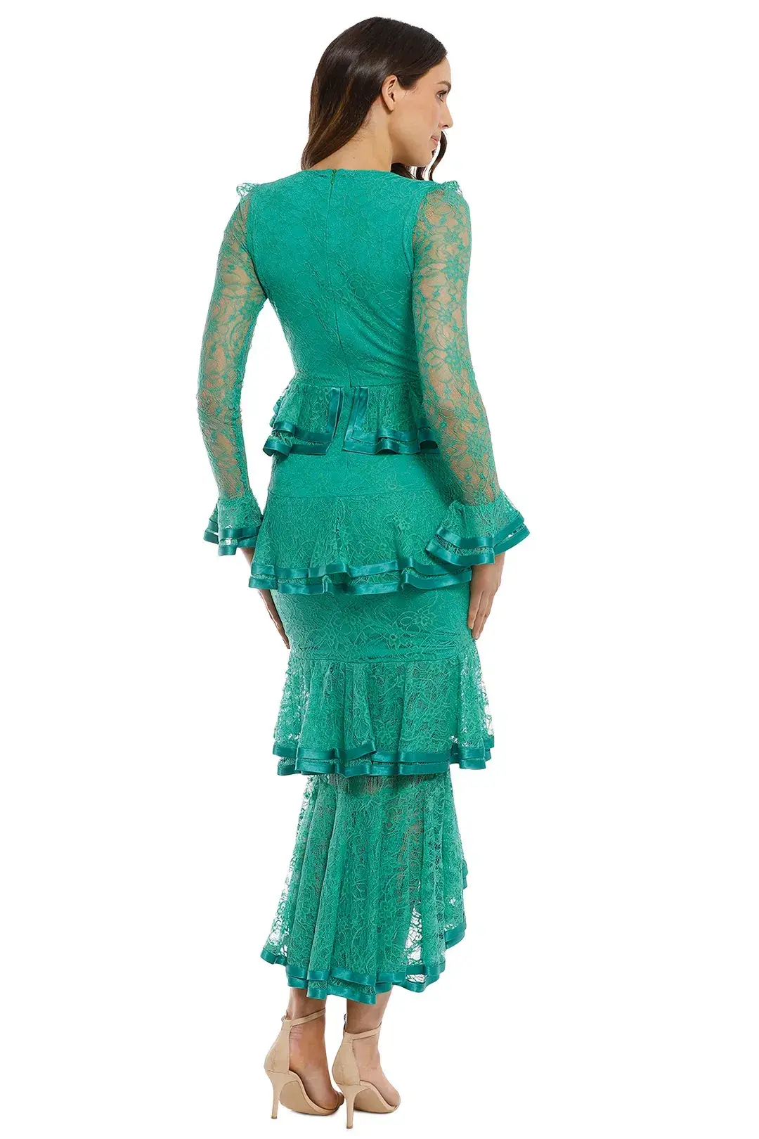 Nicola Finetti Maia Dress Green Size 8 - Image 2