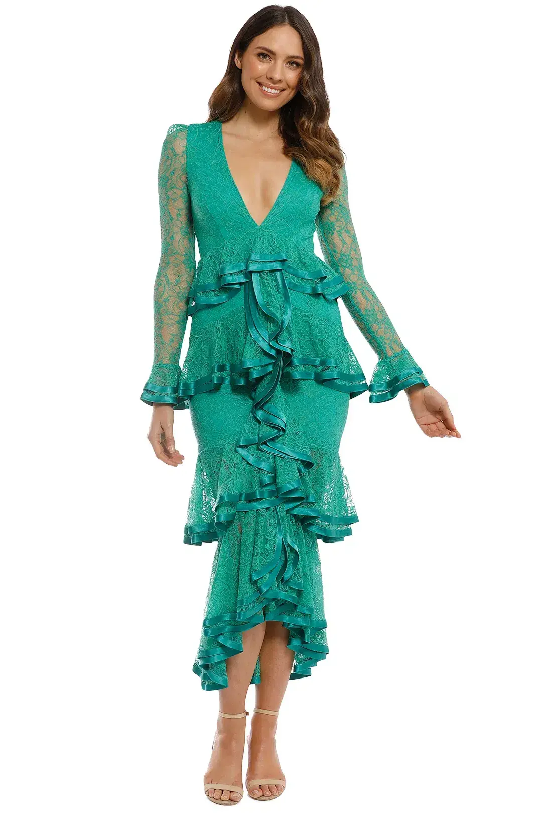 Nicola Finetti Maia Dress Green Size 8 - Image 1