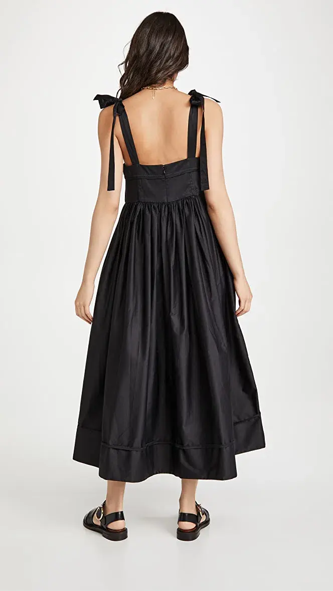Aje Savoy Midi Dress in Black Size 6 - Image 2