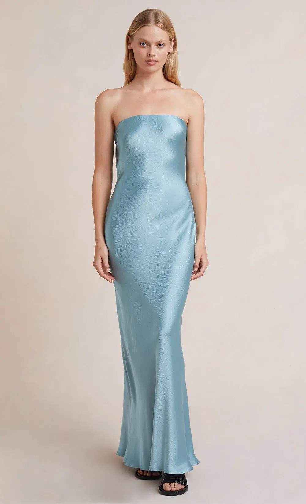 Bec & Bridge Moon Dance Strapless Dress in Sea Spray Blue Size 12 for rent on The Volte - main image
