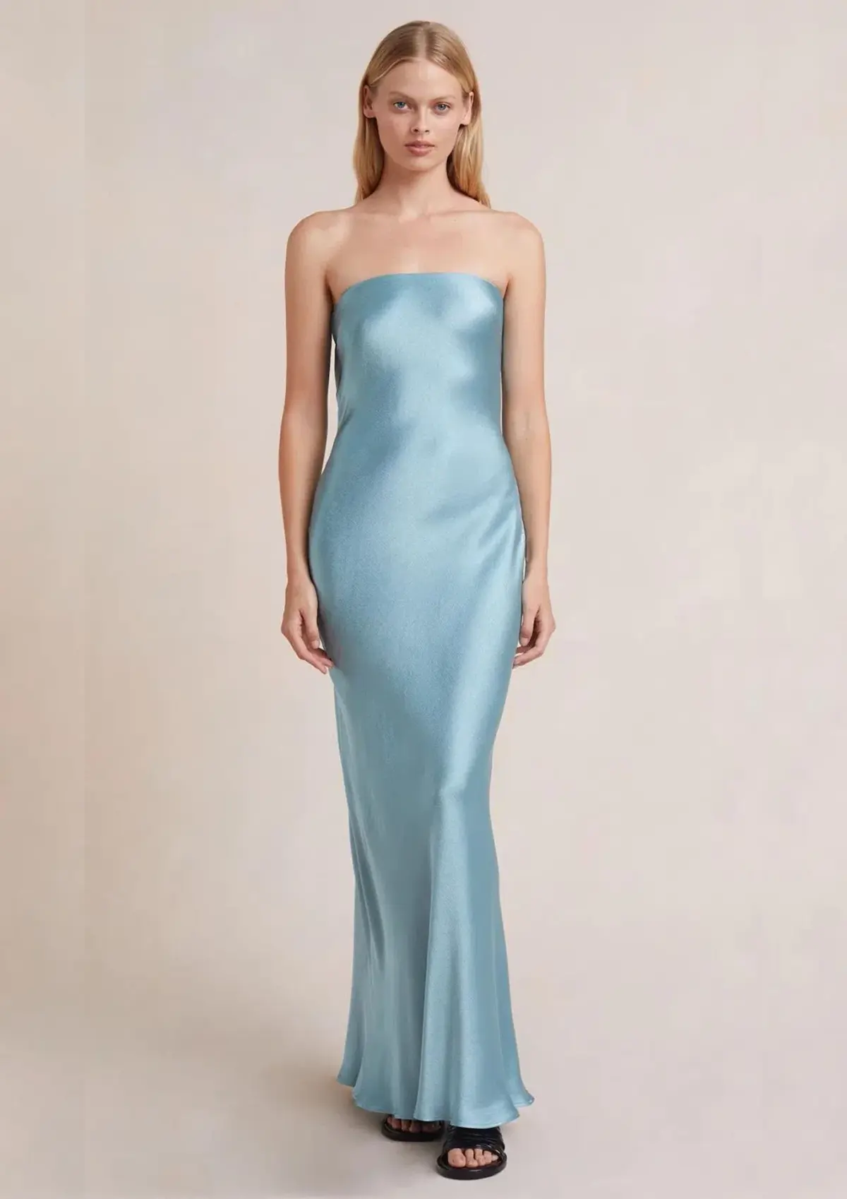 Bec & Bridge Moon Dance Strapless Dress in Sea Spray Blue Size 12 - Image 6