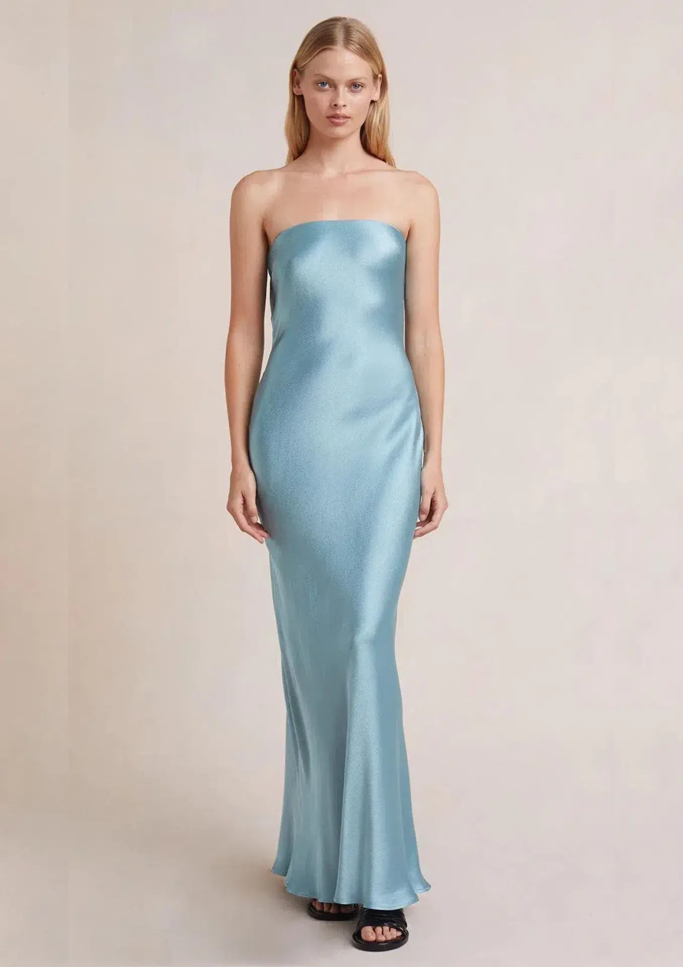 Bec & Bridge Moon Dance Strapless Dress in Sea Spray Blue Size 12 - Image 6