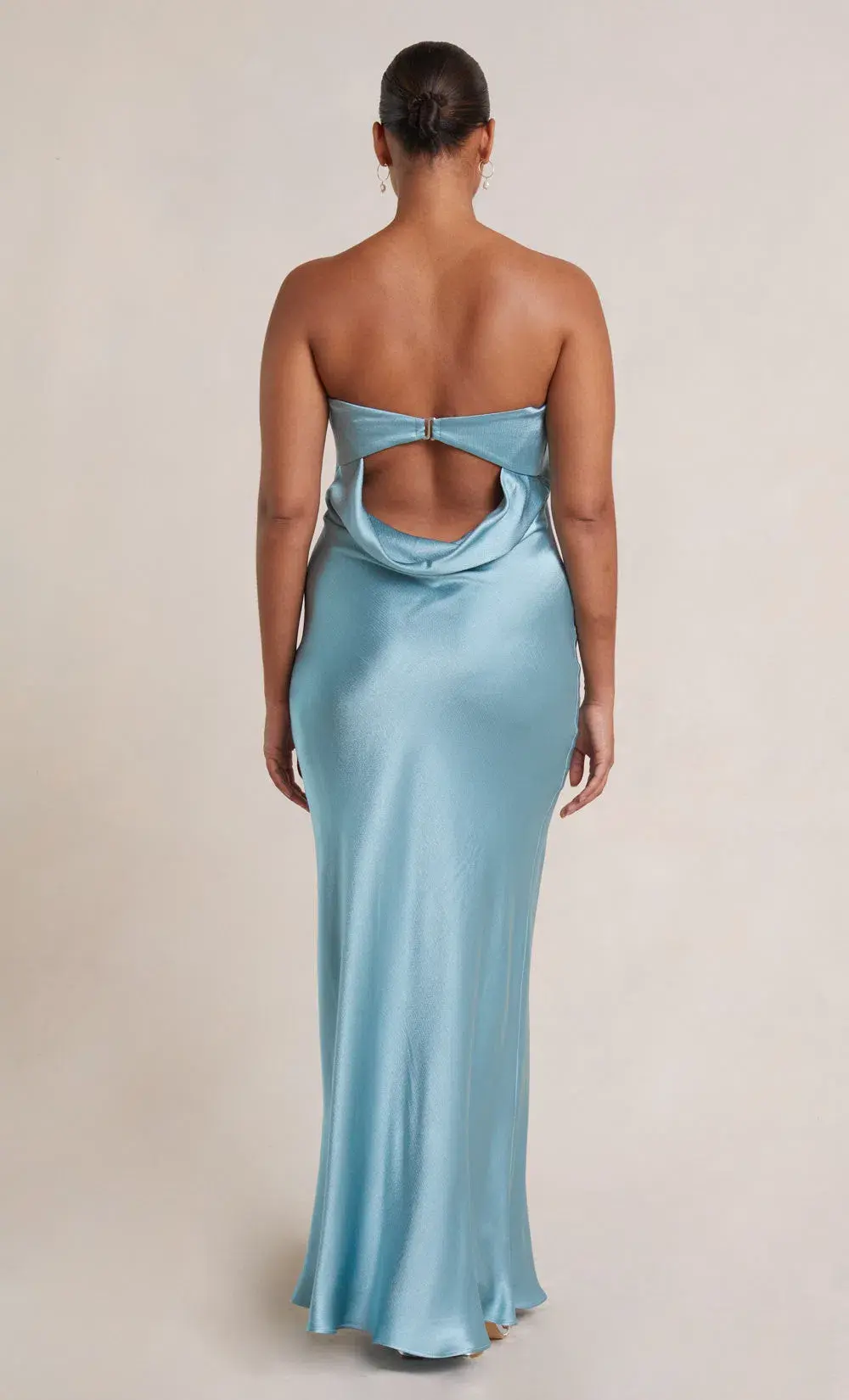 Bec & Bridge Moon Dance Strapless Dress in Sea Spray Blue Size 12 - Image 2
