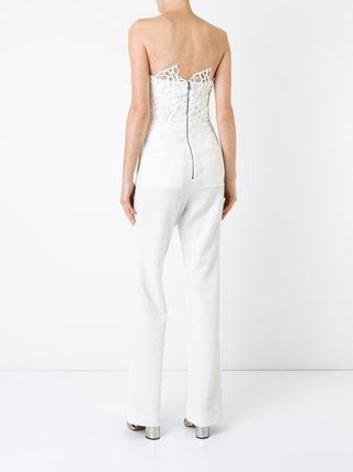 Rebecca Vallance Sophia Lace Jumpsuit in Ivory size 10 - Image 3