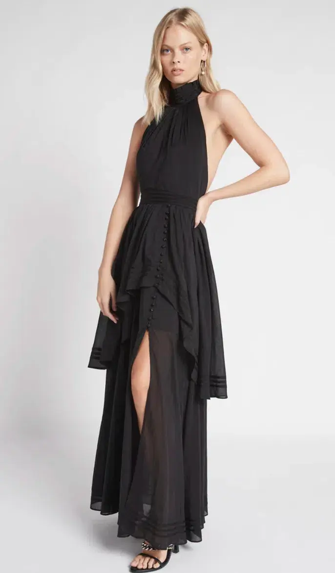 Aje Bungalow Sienna Dress Black Size 12 - Image 1