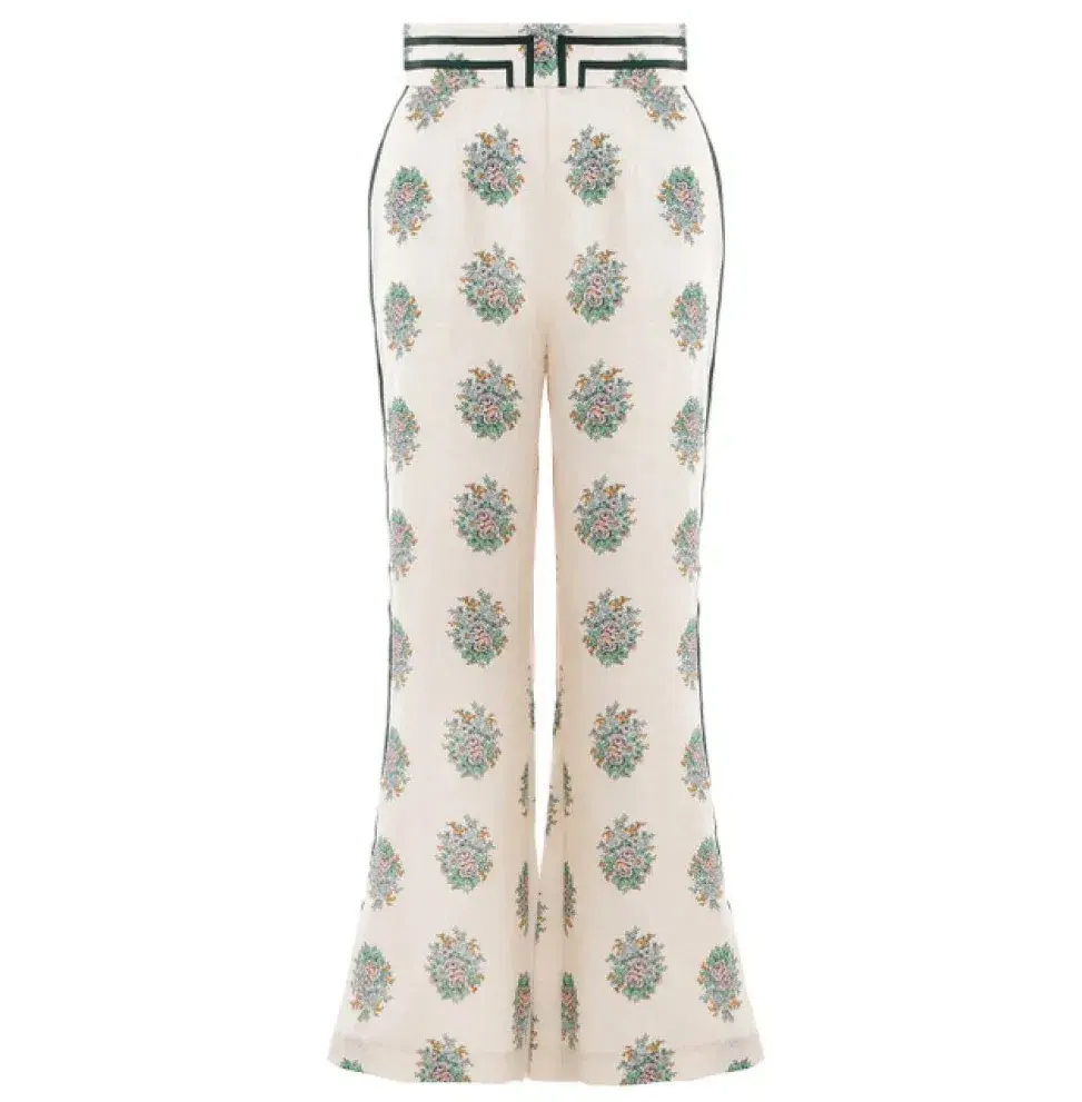 Zimmermann Verity Contrast Bind Top and Pants Set Print Size 3 for rent on The Volte - main image