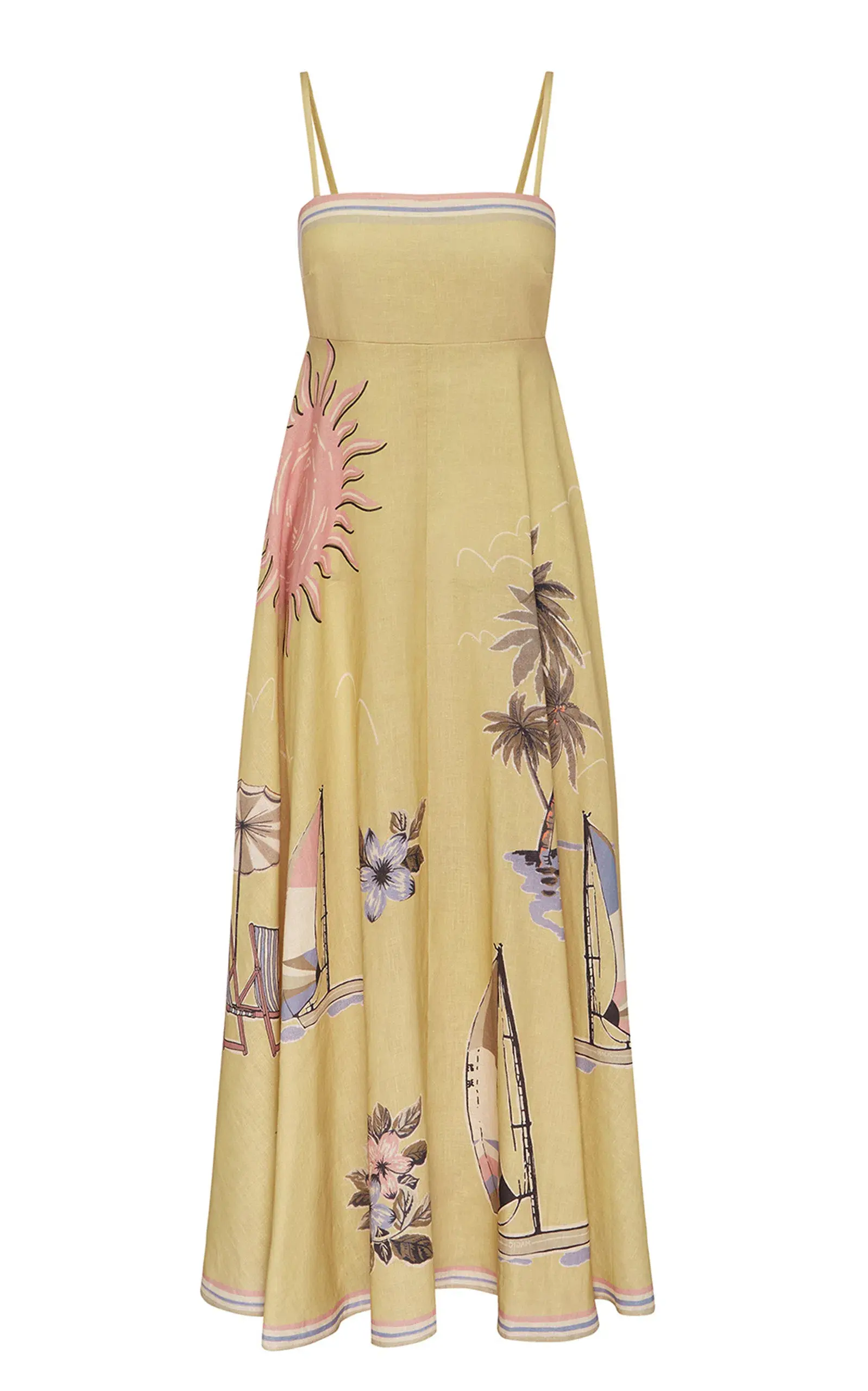 Alemais Sunset Shades Sundress Yellow Size 8  - Image 4