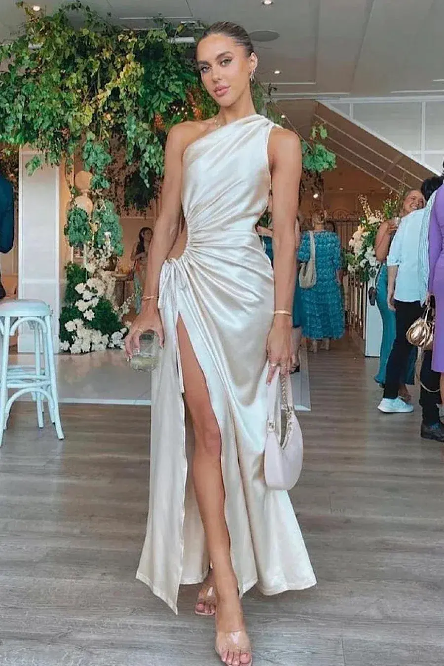Sonya Moda Nour Maxi Dress Pearl White Size S / AU 8 - Image 2