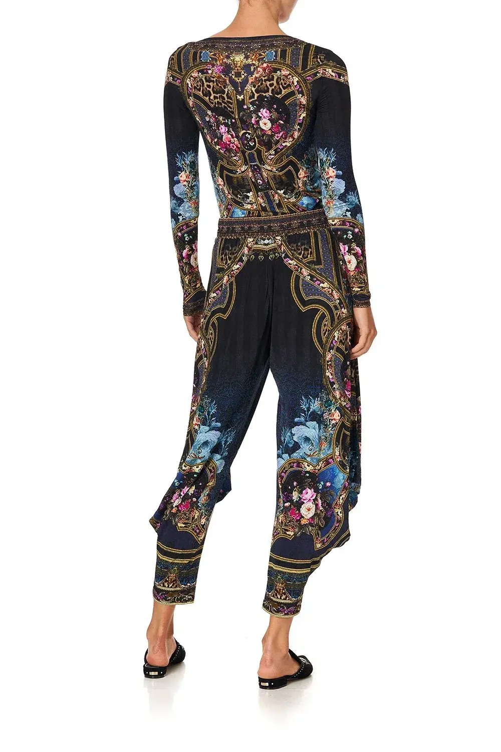 Camilla Jersey Drape Pant Fields of Treasure Print Size S / AU 8 - Image 2
