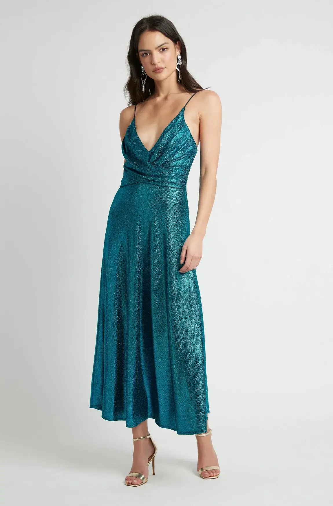 Sheike Jackpot Dress Blue Green Size 8 - Image 1