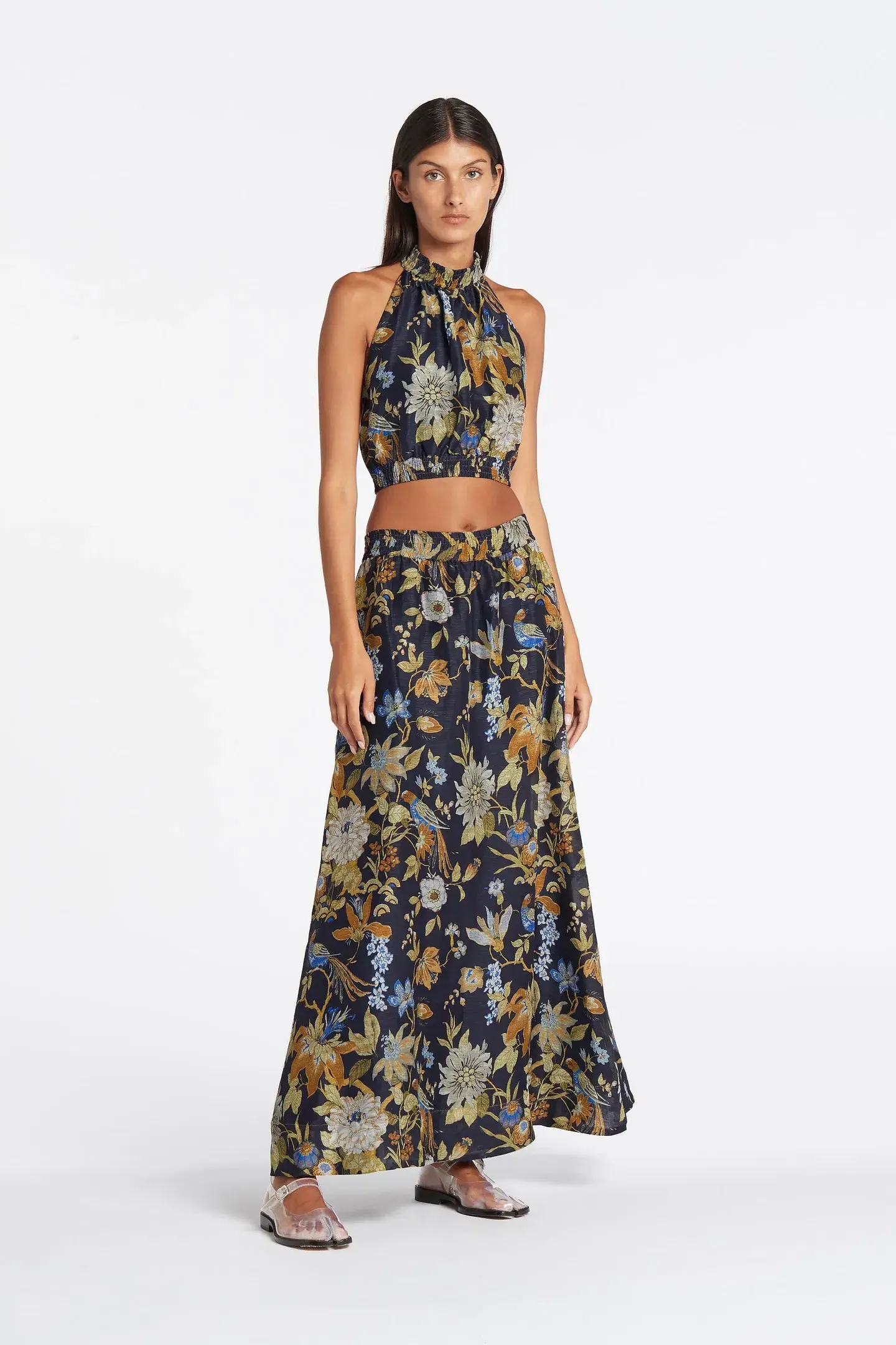 Sir The Label Lilian Halter Top Size 1 and Skirt Size 2 Set in Delia Print - Image 1