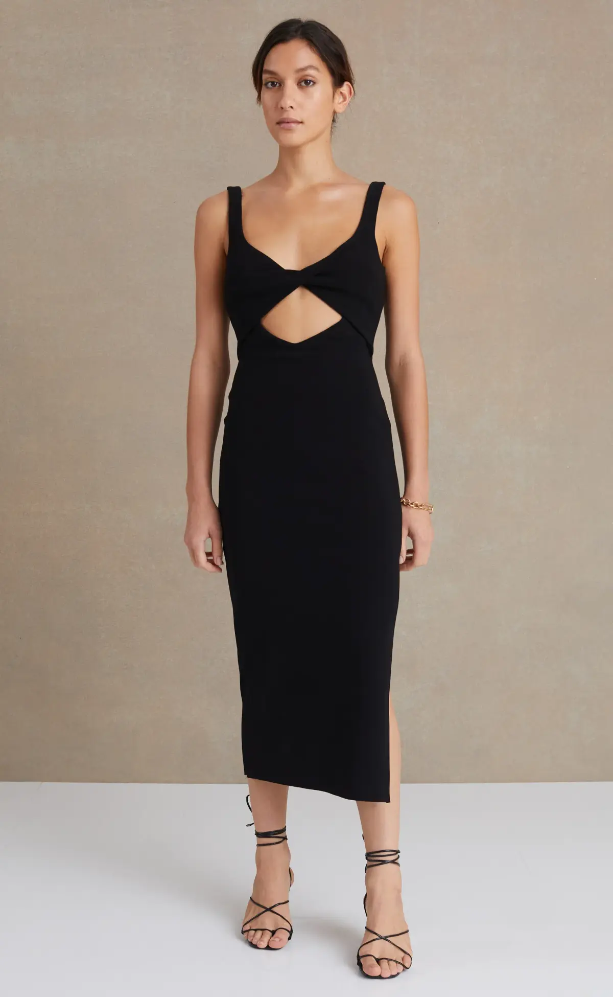 Bec & Bridge Joelle Midi Dress in Black Size 8 - Image 4