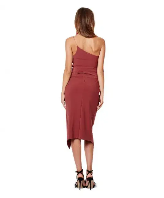 Bec & Bridge Lady Allure Skirt & Top Set Burgundy Size 8 - Image 2