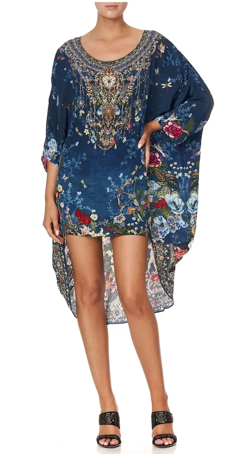 Camilla Dreams of Midsummer Scoop Back Hem Dress Print Size XS - Image 1
