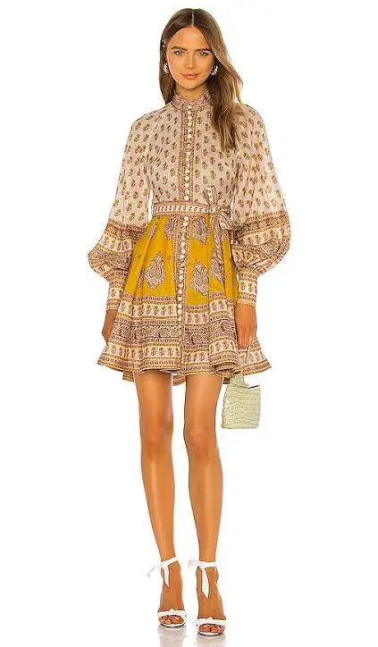 Zimmermann Bonita Paisley Mini Dress Print Size 0/Au 8 - Image 1