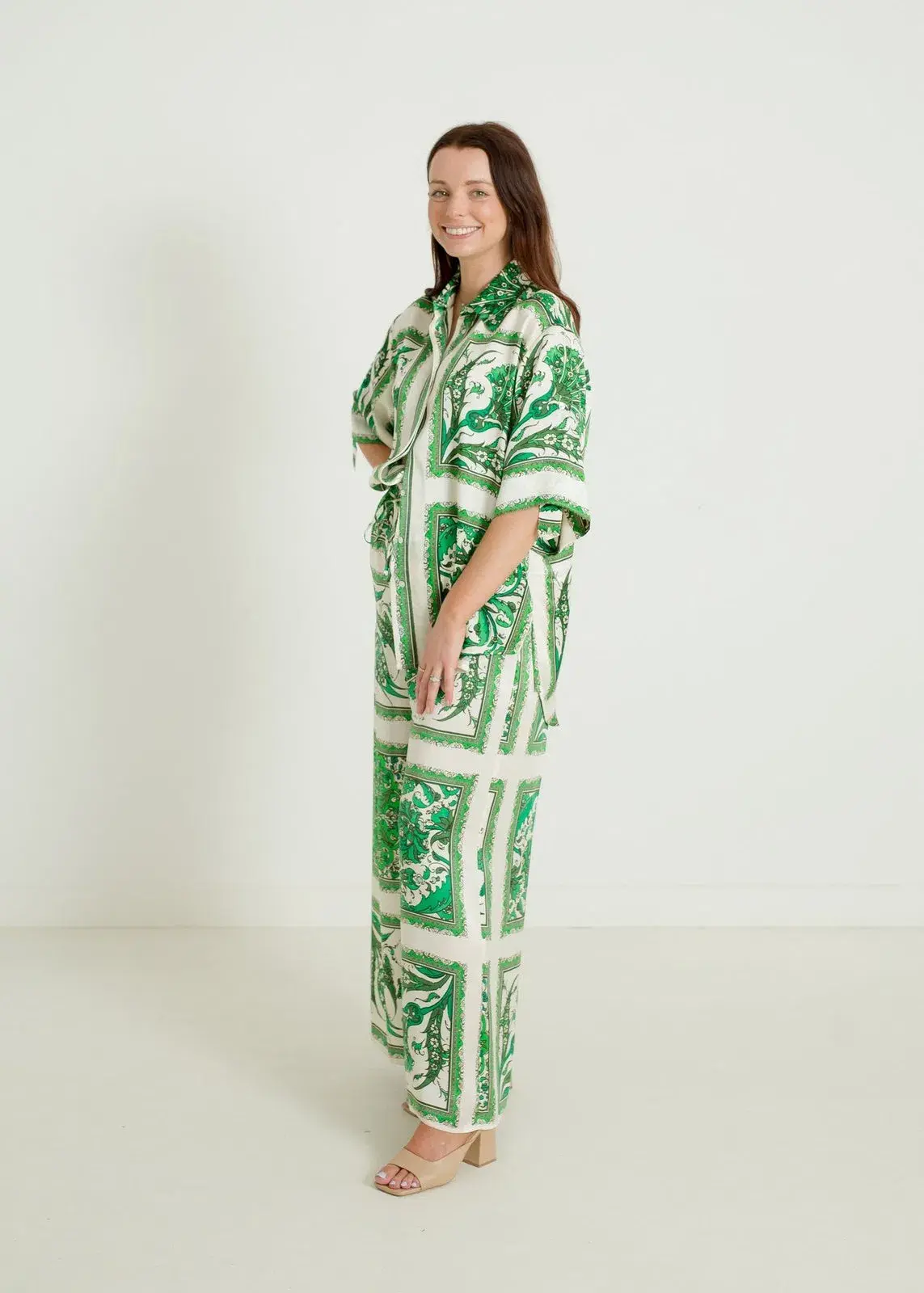 Alemais Lucille Lounge Shirt and Pants Set Print Size AU 6 - Image 2