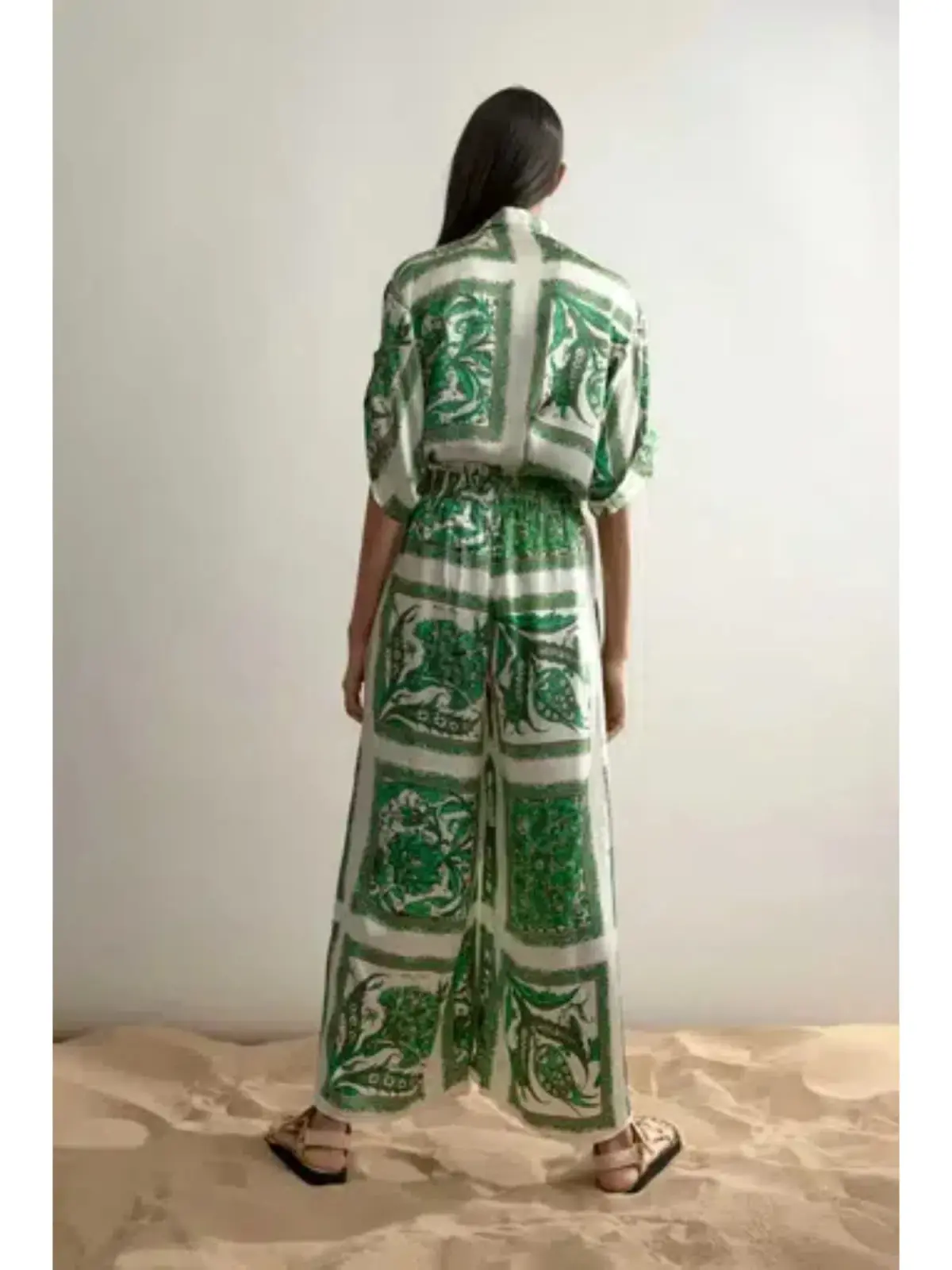 Alemais Lucille Lounge Shirt and Pants Set Print Size AU 6 - Image 3