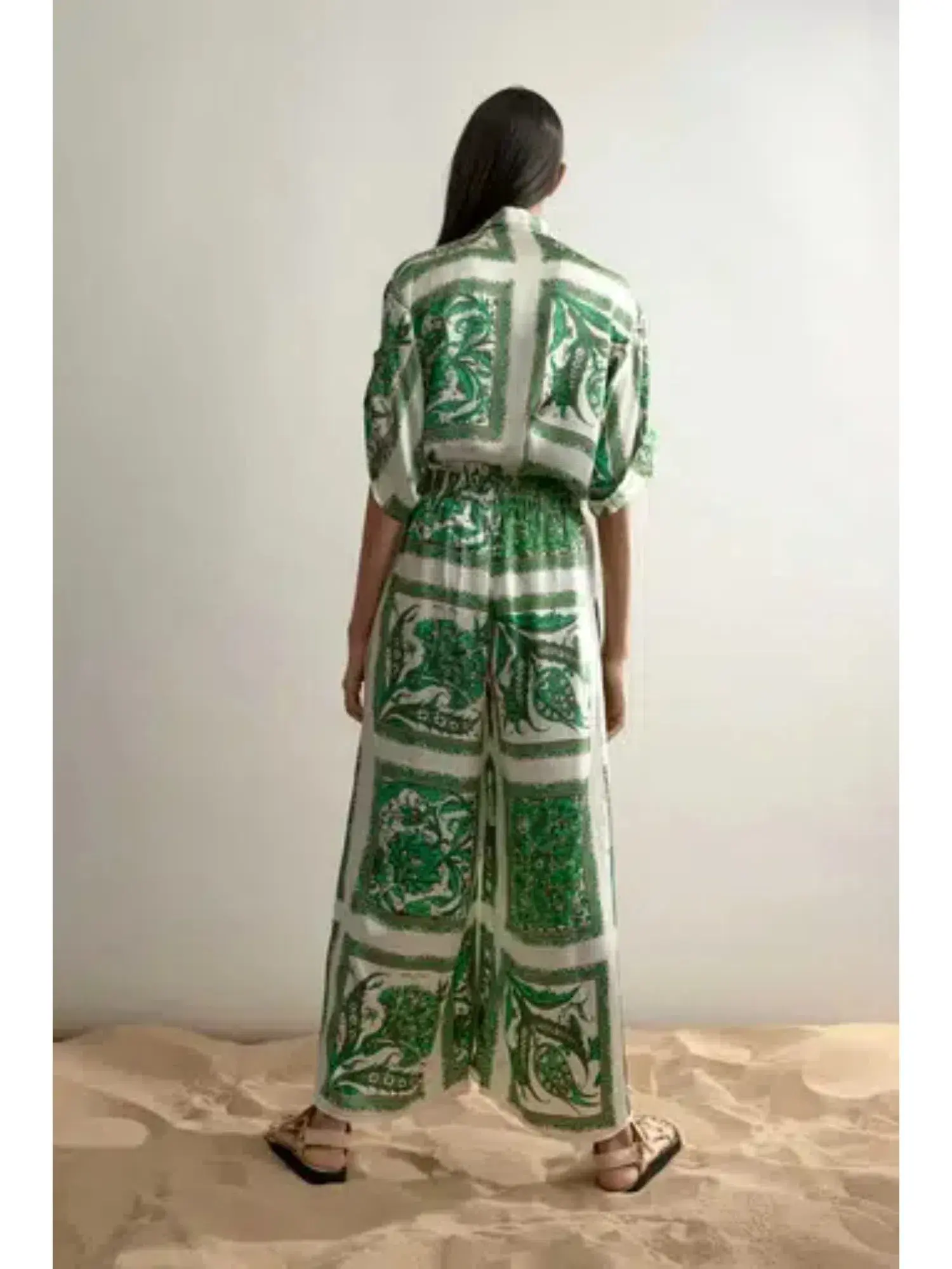 Alemais Lucille Lounge Shirt and Pants Set Print Size AU 6 - Image 3