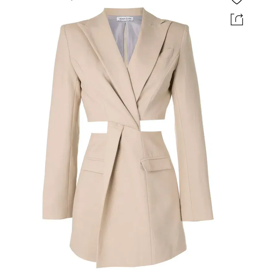 Anna Quan Chiara Dress Beige Size 8 - Image 3