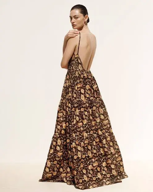 Matteau Tiered Low Back Sundress Print Size 1 - Image 1