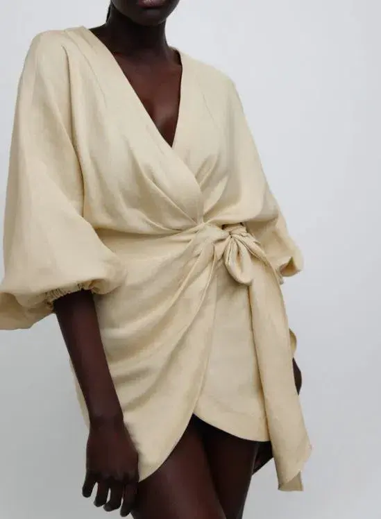 Significant Other Kenna Dress Beige Size 14 - Image 1