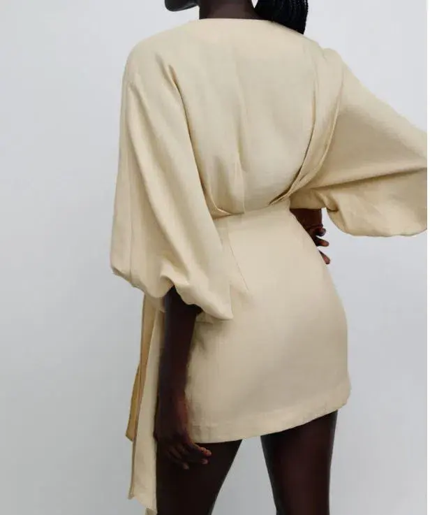 Significant Other Kenna Dress Beige Size 14 - Image 2