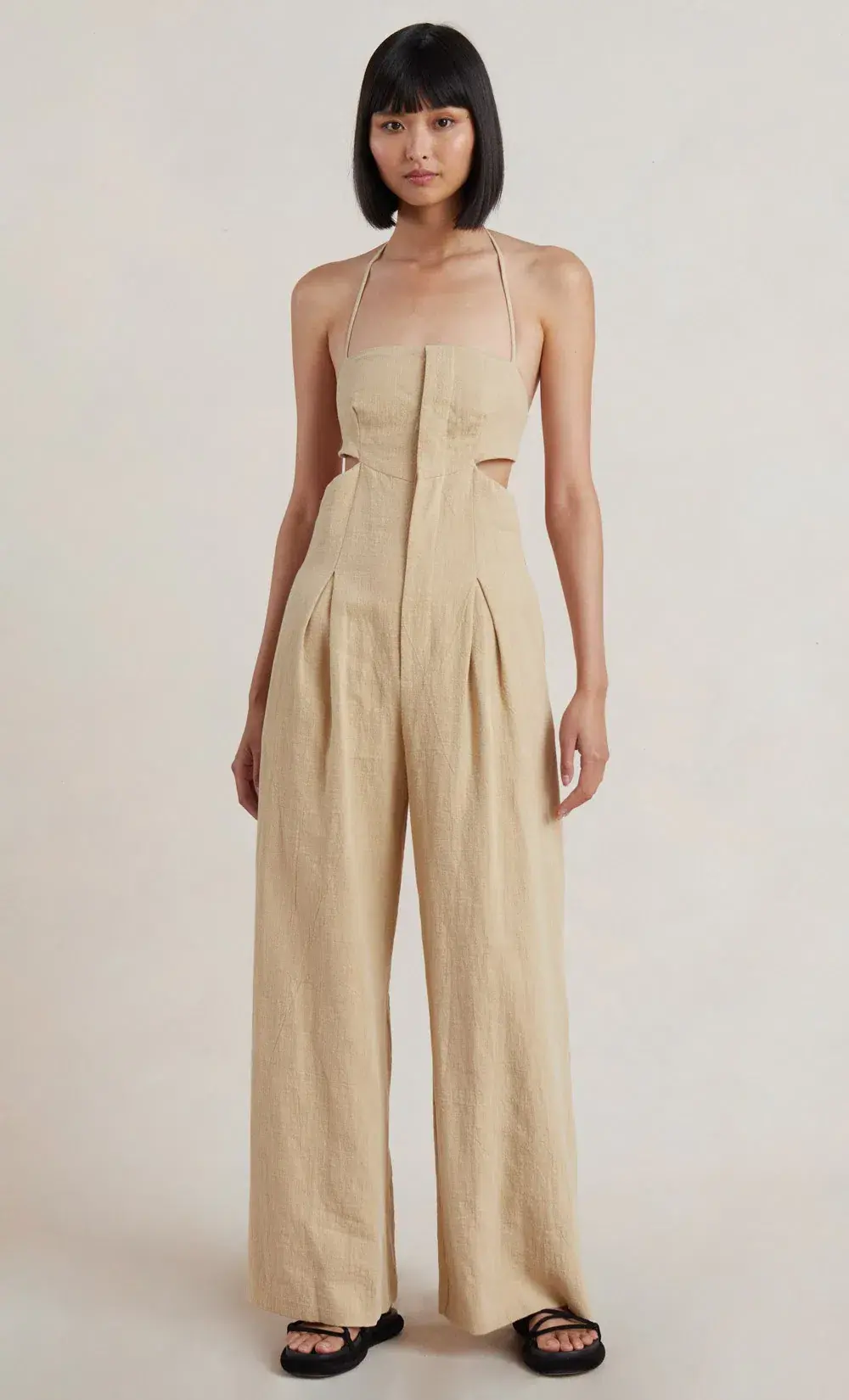 Bec & Bridge Monty Jumpsuit Pecan Brown Size 12 for rent on The Volte - main image