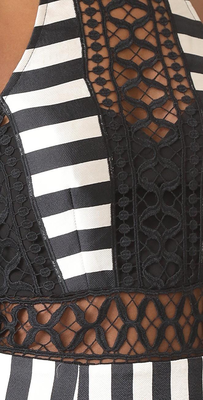 Thurley Candystripe Dress Black/White Size 12 - Image 3