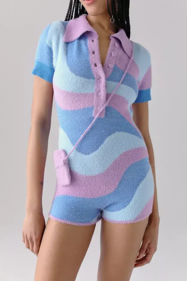 House of Sunny Good Vibrations Bodysuit Print Size 6 - Image 2