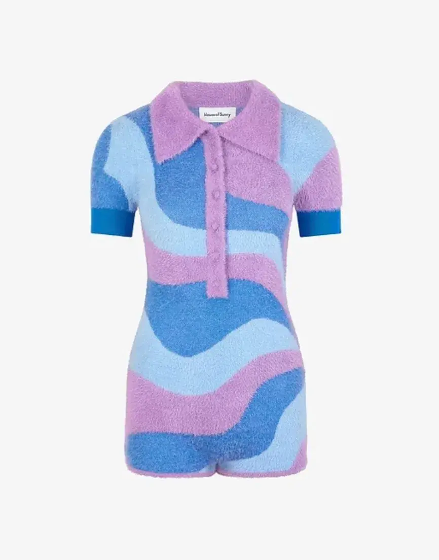 House of Sunny Good Vibrations Bodysuit Print Size 6 - Image 5