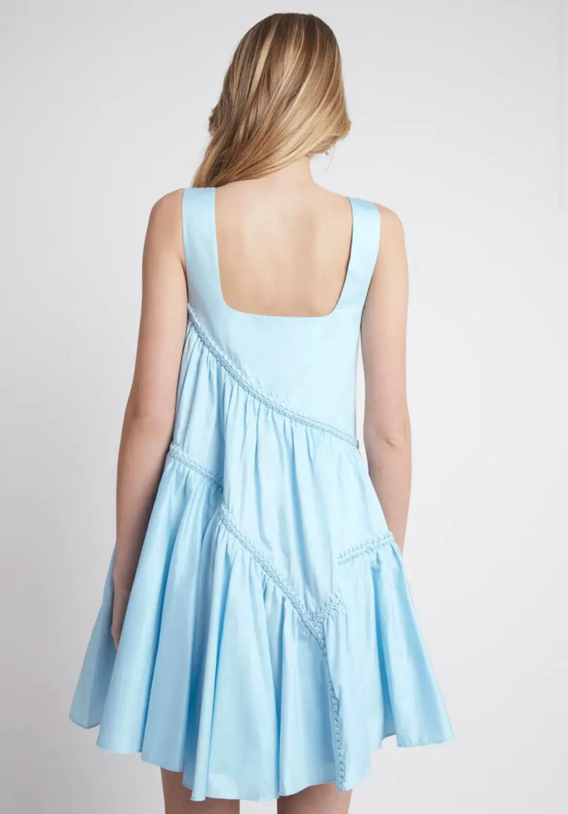 Aje Casabianca Sleeveless Braided Dress Blue Size 12 - Image 2