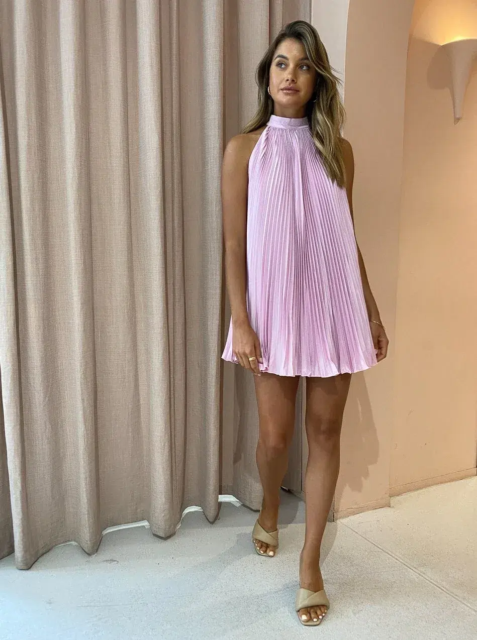 Lidee Amour Mini Dress in Floss Pink Size 8 - Image 1
